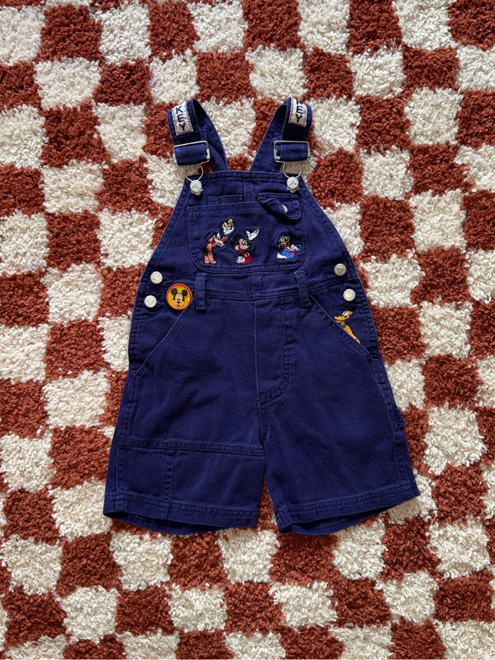 Vintage Disney Mickey Mouse Kids Overalls